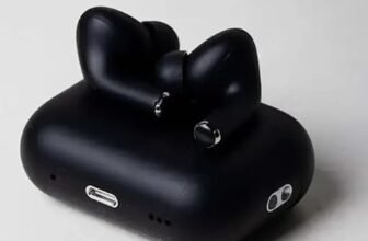 OWDIO Wireless Earbuds with Charging Case, Black, True Wireless