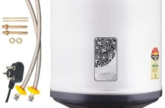 Longway Superb 25 Liters 5 Star Rated Automatic Storage Water Heater for Home | Water Geyser | Electric Geyser with Multiple Safety System & Anti-Rust Coating | 5 Years Warranty on Tank | Gray