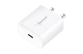 Nextech 20W Fast Charger Adapter – Original USB-C Type Wall Charger for iPhone 16/16 Plus/16 Pro/16 Pro Max,15/14/13/12 Series, Google Pixel & All USB-C Powered Devices (White, Without Cable)