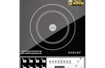 CADLEC CookMaster 2000W Induction Cooktop | 8 Cooking Modes, Auto Shut-Off, Over-Heat Protection, LED Display, BIS Approved, 2-Year Warranty | Black