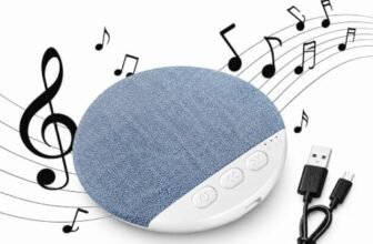 Bluetooth Pillow Speaker for Sleeping, Wireless Under Pillow Sleep Speaker with White Noise, Portable Mini Stereo Music Speaker for Side Sleepers, Bedside Travel Sleep Aid (Blue)