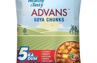 Emami Healthy & Tasty Advans SOYA Chunks 1kg Pouch – Family Pack