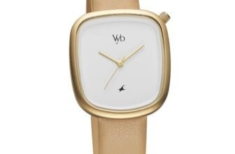 Fastrack Vyb Prodigy Quartz Analog White Dial Leather Strap Watch for Girls-FV60018YL01W