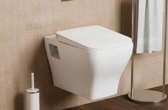 WASSMIST Commode Toilet | Western commode for toilet/bathroom | Modern Flush System with BOX RIM Wall Mount Commode
