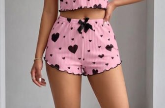 tfv Women Printed, Geometric Print Pink Top & Shorts Set