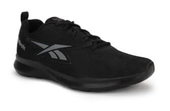 Reebok Mens Sports Shoe | Flylite Voyager | Ideal for Running & Gym Black, 9 UK