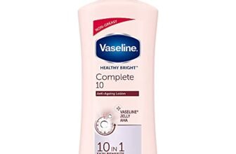 Vaseline Healthy Bright Complete 10 Body Lotion, Anti- Ageing Lotion With Vitamin B3, Aha, Pro-Retinol, 400 ml
