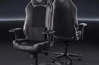 Gladiator XXL Multi-Functional Ergonomic Gaming Chair by ValorX USA | PU Leather + Breathable Spandex | Magnetic Headrest, Memory Foam Lumbar Support, 4D Armrests,| 5-Year Warranty | Legion Grey