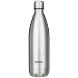 Amazon Brand – Solimo Stainless Steel Insulated Cola Bottle (1000ml) | Superior Durability | 100% Food-Safe | Leak Proof | BPA-Free Cap (Steel Finish)