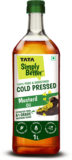 Tata Simply Better Cold Pressed, Pure and Unrefined Mustard Oil PET Bottle(1 L)