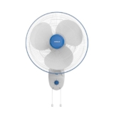 Havells Gatik Pro 400mm Wall Mount Fan | RPM: 1350 | Double string for Speed & Oscillation control | Thermal Overloaded Protected Motor | 100% Copper Wire Winding Motor | 2 Year Warranty (White Blue)
