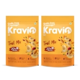 Kravio Premium Trail Mix (2 X 200g) | Mixed Dry Fruits & Nuts Contains Cashew, Almond, Cranberry, Raisin, Pumpkin, Sunflower & Flax Seeds | Healthy Snacks, 20% Protein, Rich in Fibre, Zero Cholesterol