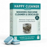 MIXOSA Washing Machine Cleaner Descaler 17 Pack – Deep Cleaning Tablets For HE Front Loader & Top Load Washer, Clean Inside Drum And Laundry Tub Seal (Washing Machine Cleaner Tablets – 17 Pack)