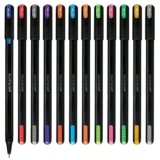 Pentonic Multicolor Gel Pen With Hard Box Case (0.6 mm 1.0 mm, 12 Pcs Set), Pack Of 1