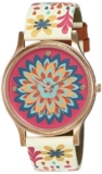 TEAL BY CHUMBAK Analog Wrist Watch for Women | Round Dial | Floral Strap | Stylish Fashion Watch | Gift for Girls & Ladies | Casual & Work Wear