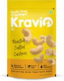 Kravio Roasted Crunchy Salted Cashew Nuts, Healthy Snacks Protein Dry Fruits(200 g)