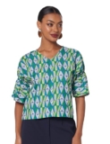 RIVER by Narendra Kumar Premium Designer Women’s Geometric Print Top