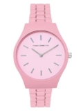 French Connection Zest Pink Round Dial Womens Analogue Watch FCS05P
