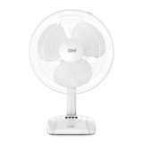 GM Livo Plus NS Table Fan | 400MM Sweep Size | 1400 RPM Aerodynamic Blade Design for High Air Delivery | Ideal for Home & Office | Corrosion Protection | 3 Speed Settings | 100% Copper Motor | White