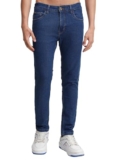 Highlander Men’s Slim-Fit Mid-Rise Jeans | Clean & Polished Look & Casual wear | Strecthable Comfort | Everyday Style Blue