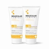 Molecular Company SPF 50+ Pa++++ Face Sunscreen Gel, 50g x 2 | 2X Moisturising than Hyaluronic Acid | With 5% Niacinamide, 3% Panthenol, 3% Lecorice, 1% Birch Sap l All Skin Type For Men & Women