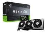MSI GeForce RTX 5070 Ti 16G Ventus 3X OC Graphic Card – NVIDIA GeForce RTX 5070 Ti GPU, 16GB GDDR7 256-bit Memory, 28 Gbps, PCI Express Gen 5 Interface, Upto 2482 MHz, TORX Fan 5.0