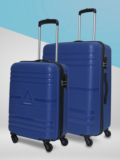 ARISTOCRAT Airstop Set of 2 (Small 53cm | Medium 63cm) – Trolley Bag Cabin & Check-in Set 4 Wheels – 25 Inch
