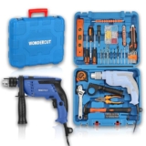 WONDERCUT Professional-Impact Drill Tool Kit, 780W,3000 RPM,13mm Chuck, Blue BMC Box WC-13DK-500 Power & Hand Tool Kit (160 Tools)