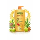 Dabur Vatika Ayurvedic Shampoo – 1 L | For Strong & Healthy Hair | No Parabens | For All Hair Types | Power of Dus Poshan for 10 Hair Problems