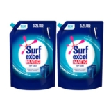 Surf Excel Matic Top Load Liquid Detergent 3.2 L Refill, Designed for Tough Stain Removal on Laundry in Washing Machines – Mega Pack (Pack of 2)