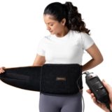 Heatronics Heating Pad for Pain Relief | 1 Year Warranty | hCore X Lite Electric Heating Pad, 3-Level Heat Control 100x/sec, Back & Shoulder Pain Relief, Dual Thermapulse, ISO 13485 Certified (Black)