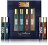 Engage Gift Set Celebrations Perfume Spray, Long Lasting Wedding Hamper by ITC (25mlx4) Perfume  –  100 ml(For Men)