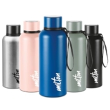 Milton Aura 750 Thermosteel Water Bottle 725 ml, 24 Hr Hot and Cold I Leak Proof Lid, ISI Certified I Vacuum Insulated I for Office, Gym, School I Dark Blue