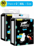 Femiss Sanitary Pads for Women and Girls Trifold pads(XXXL-Size, 320 MM,( 40 Pads Each) Sanitary Pad(Pack of 2)