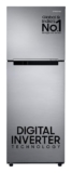 Samsung 236 L, 3 Star, Digital Inverter, Frost Free Double Door Refrigerator (RT28C3053S8/HL, Silver, Elegant Inox)