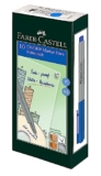 Faber-Castell 10 CD/OHP MARKER PENs BLUE Pack of 3