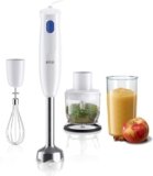 Braun MultiQuick 1, Powerful 450W Hand Blender, Made in Europe, EasyTwist Technology, Lightweight, Stainless Steel Design, Dishwasher Safe, All-in-1: Blender, Grinder, Chopper & Whisker, MQ10.202M