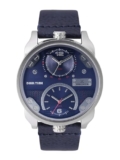 Daniel Klein Leather Analog Blue Dial Men’s Watch-Dk11125-2