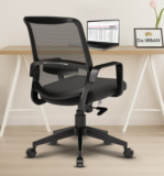 Da URBAN Dysen Mid Back Mesh Office Executive Chair(Black, Optional Installation Available)