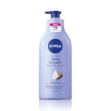 NIVEA Shea Smooth Body Lotion | Hyaluronic Acid & Shea Butter & Deep Nourish Serum Moisturizer | Lightweight Non-Greasy Body Cream | Body Moisturiser for 72H Hydration for Dry Skin | – 600ml