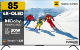 realme TechLife 215 cm (85 inch) QLED Ultra HD (4K) Smart Google TV 2026 Edition with 5.0 OS, Dolby Audio, and 30 W downfiring speaker(85UHDGQRWSDQ)