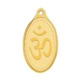 WHP Jewellers 24kt (999) 2 gram OM Yellow Gold Om Pendant