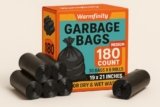 Warmfinity Garbage Bag Medium 19 x 21 Inches | 180 Count | 30 Bags X 6 Rolls | For Dry & Wet Waste