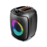 VW Groove Box | Dynamic Light Show | 8 Hrs Playtime | 80 W Bluetooth Party Speaker (Black, Stereo Channel)