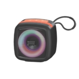 OOGE Vibebox 1000 Bluetooth Speaker | 7W Wireless Speaker with AUX & USB Port | RGB Lights | Type-C Charging | Bluetooth 5.3 | Deep Bass | Compact & Stylish | Black