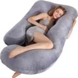 E – Ezra Pregnancy Pillows for Women Sleeping U Shaped Full Body Maternity Pillow with Removable Cover Maternity Support – for Back, HIPS, Legs, Belly for Pregnant Women