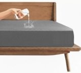Trance Water Proof Terry Cotton Feel Mattress Protector | Grey | Machine Washable | Super Soft | Fits Mattress Upto 10 inches | Elastic Fitted with 360° (78×72 Inches | Mattresses Cover | King Size)