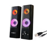 FRONTECH 2.0 Channel Multimedia Speaker | 12W | USB Powered | AUX/USB | RGB Lighting | Detachable Soundbar (SPK-0012)