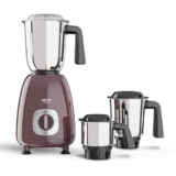 Milton Artis Mixer Grinder, ISI Certified, Grindstone Blade Technology, 3 Jar, 800 W (21000 RPM), 5 yr motor warranty, 2 yr product warranty I Wine