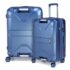 Aristocrat Medium Skyway Size Soft Check in Spinner Luggage (69 Cm)|Spacious Polyester Trolley with 4 Wheels and Combination Lock|Dazzling Teal Blue|Unisex| 3 Years Warranty